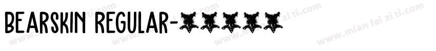 Bearskin Regular字体转换